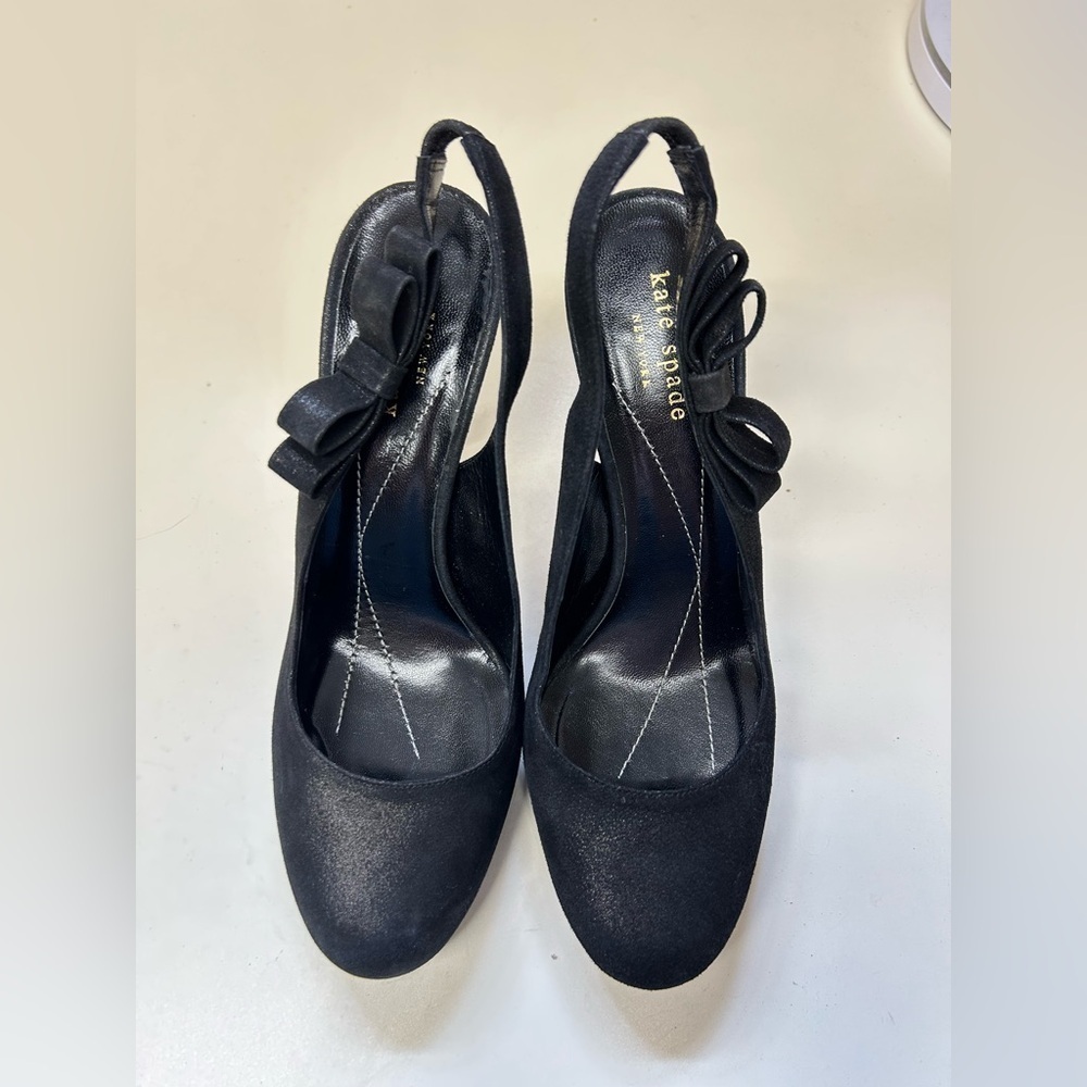 Kate Spade Black Heels with Ankle Strap